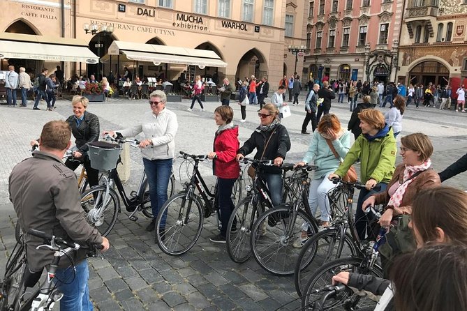 3-hour Complete Prague Bike Tour - Museum Kampa and Charles Bridge: David Černý and the emperor angle