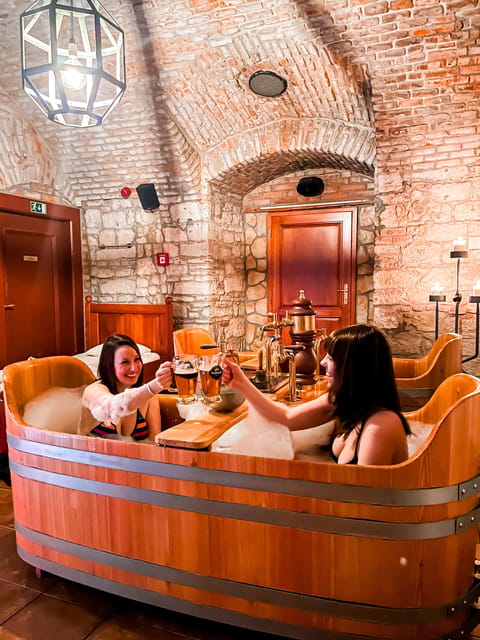 Caroline Bernard Beer Spa Prague with Beer & Massage Option - Price and value: $129 per group up to 2 is not crazy