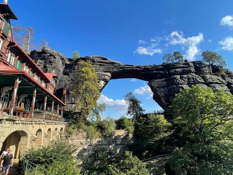 From Prague: Bohemian & Saxon Switzerland All-Inclusive Tour - Bohemian Switzerland to Kamenice Gorge: Boat Time and Gondola Moments