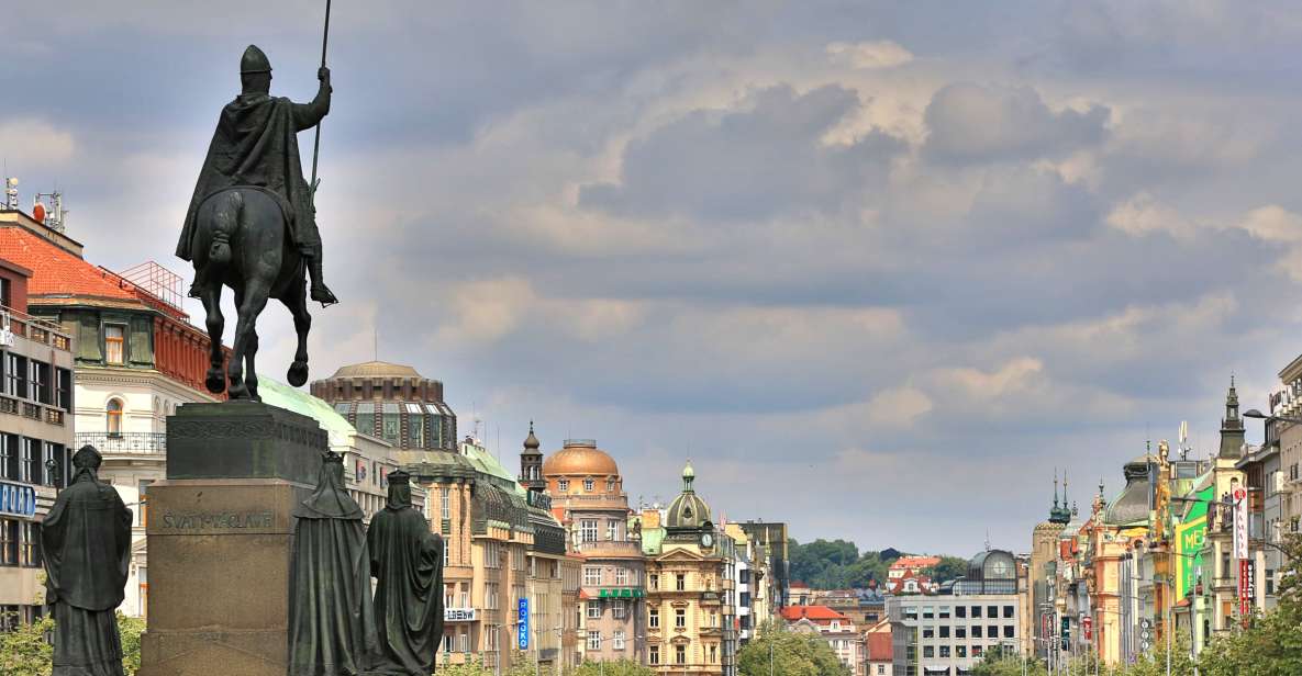 Old Town Prague Walking Tour - Wenceslas Square: the public stage before the monuments