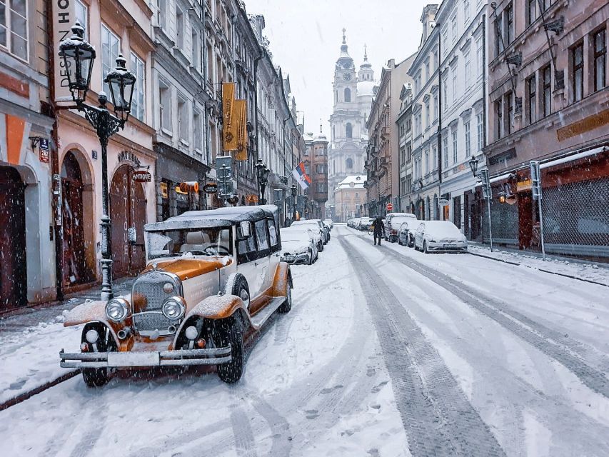Prague: 1.5–Hour Vintage Car Tour - Price and value for 90 minutes with a private car (up to 5)