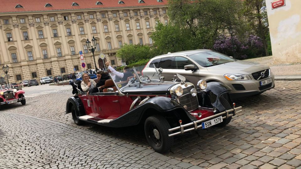 Prague: 1-Hour Private Tour in Vintage Car - The 60-minute route: big landmarks without big walking
