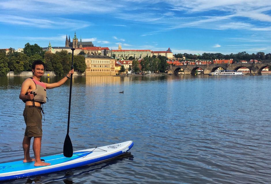 Prague: 2-Hour Paddle Boarding in the City Centre - When the Guide Shares More Than Instructions (Sam and Victor Energy)