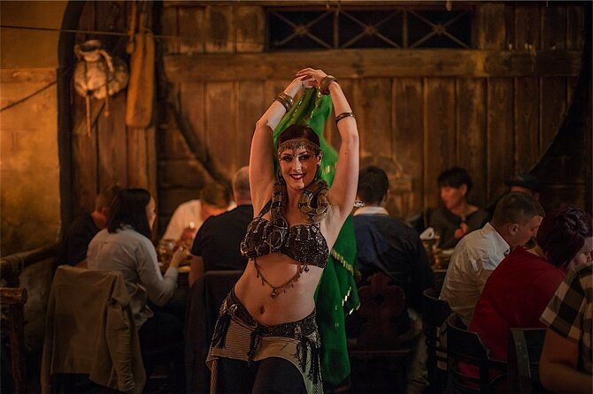 Prague 5 Courses Medieval Dinner and Live Performances - The show runs while you eat: music, characters, jugglers, swordplay, fire, and dance
