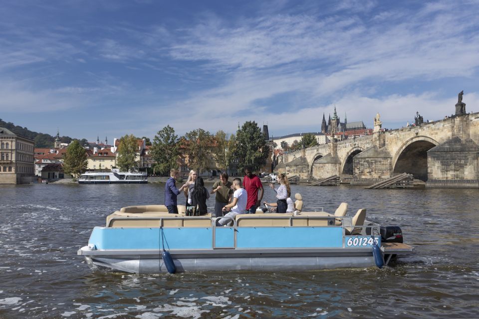 Prague: Beer Boat Tour - Your private boat setup: spacious, captain-led, and easy to enjoy