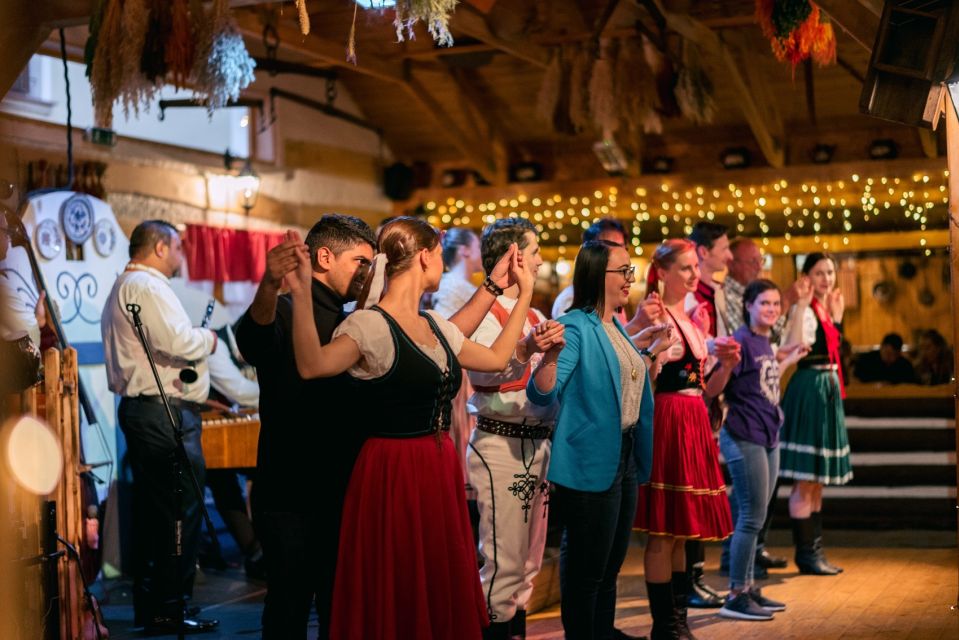 Prague: Evening Folklore Garden Party with Traditional Menu - The night drive after the show: Prague by light