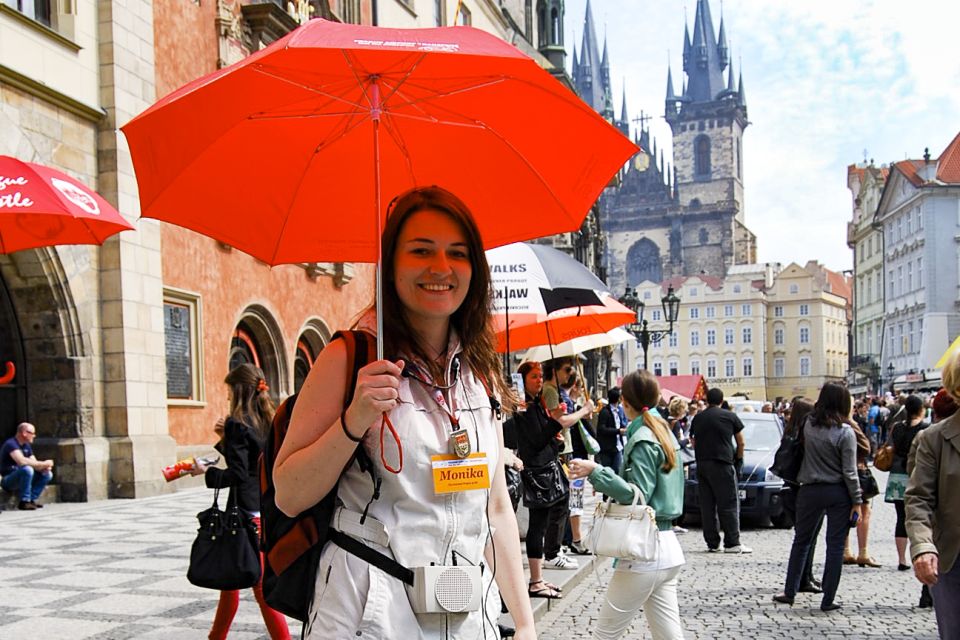 Prague: Full-Day Tour with Lunch and River Boat Cruise - Tram up to Prague Castle: courtyards and royal views