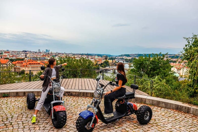 Prague: Guided Sightseeing Tour by Electric Trike - Starting at Štěpánská 55: training wheels, helmets, and first rules