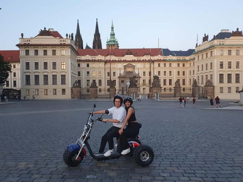 Prague: Guided Sightseeing Tour by Electric Trike - The first stretch: Wenceslas Square and the street-level Prague intro