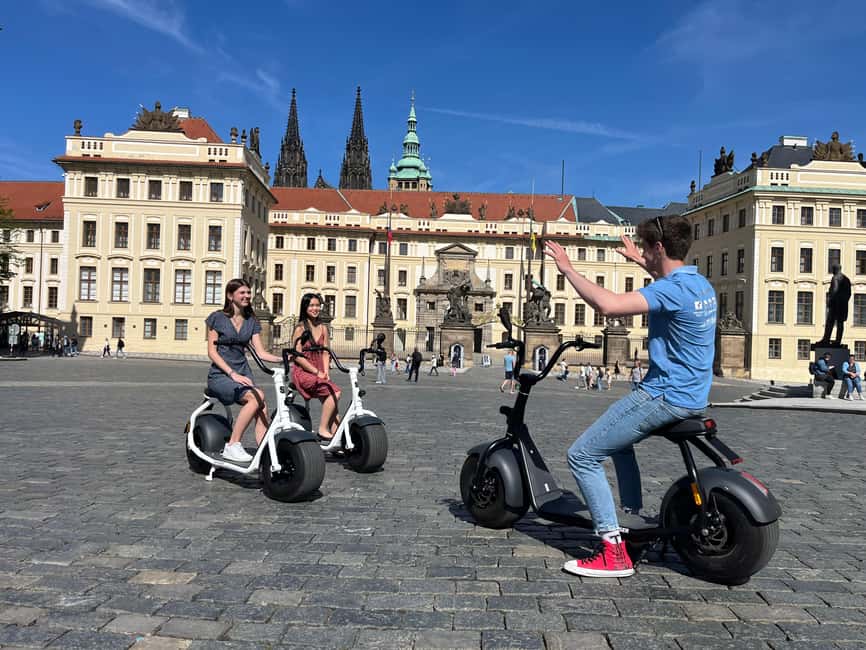 Prague Highlights: Segway & E-Scooter Tour with Taxi Pick-Up - Meeting Point, Practice Time, and How Confident You Need to Be
