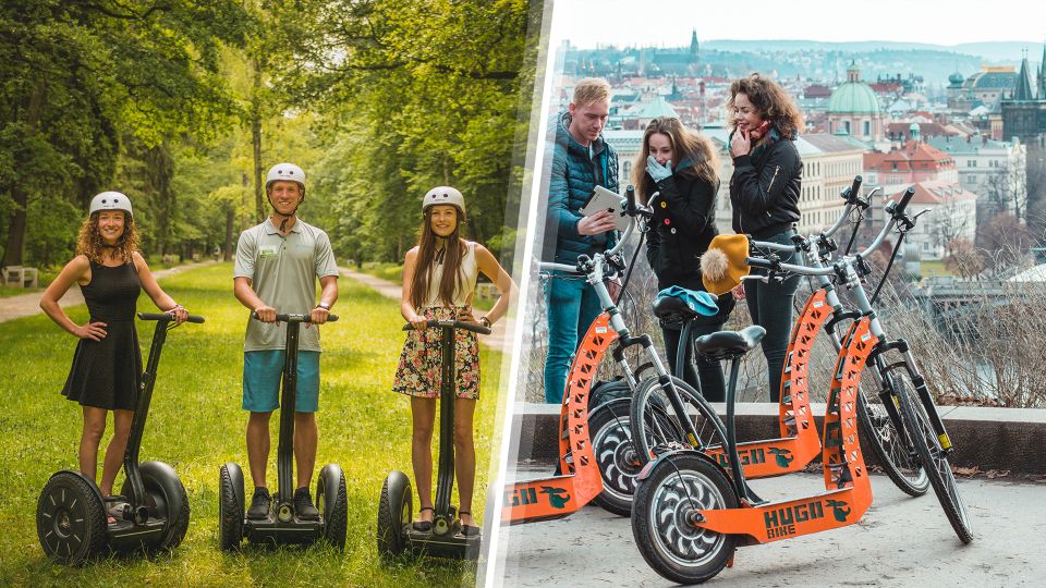 Prague Highlights: Segway & E-Scooter Tour with Taxi Pick-Up - Lennon Wall, Charles Bridge Area, and Old Town Sights
