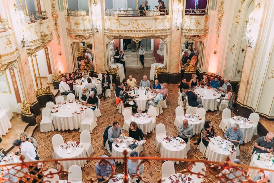 Prague: Mozart Ballroom Concert Ticket with 3-Course Dinner - Dinner timed to the music: what’s actually on your table