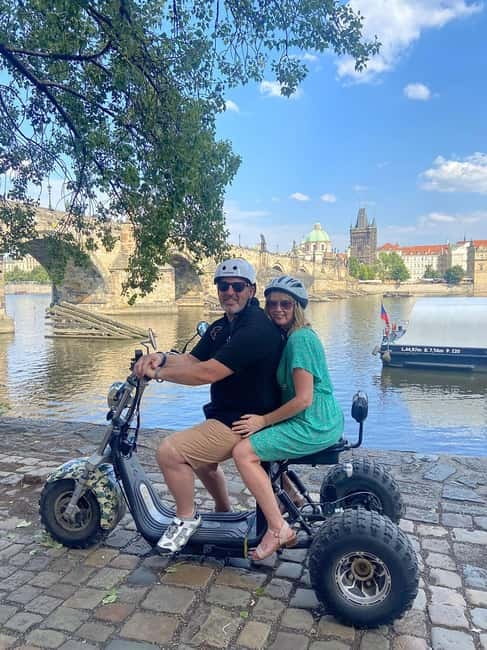 Prague: Panoramic Viewpoints Guided Electric Tricycle Tour - Lesser Town, John Lennon Wall, and Kampa Island’s Charles Bridge views