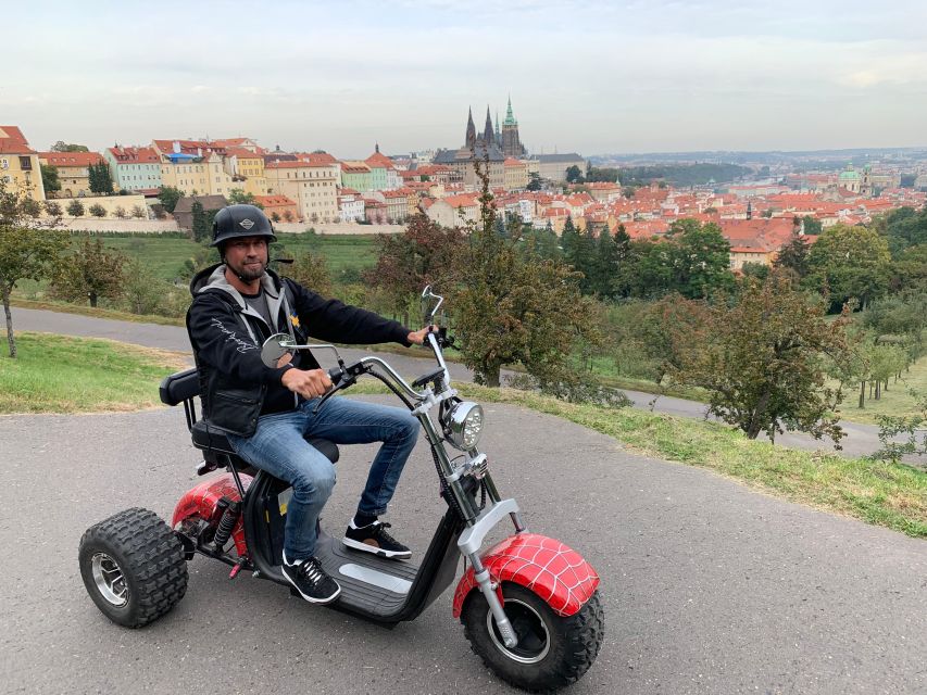 Prague: Private 3-Hour Trike Adventure - John Lennon Wall to Kampa Island: street art and a calmer river view