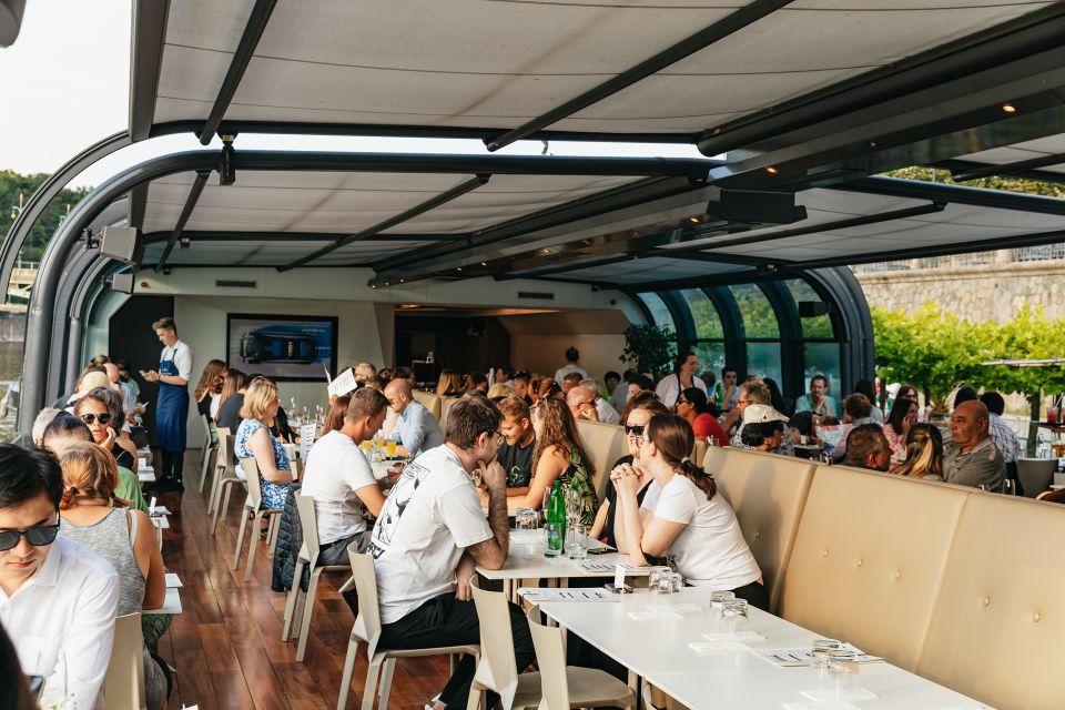 Prague: Sightseeing Dinner Cruise on Open-Top Glass Boat - Prague by Night from the Vltava: what makes this dinner cruise work