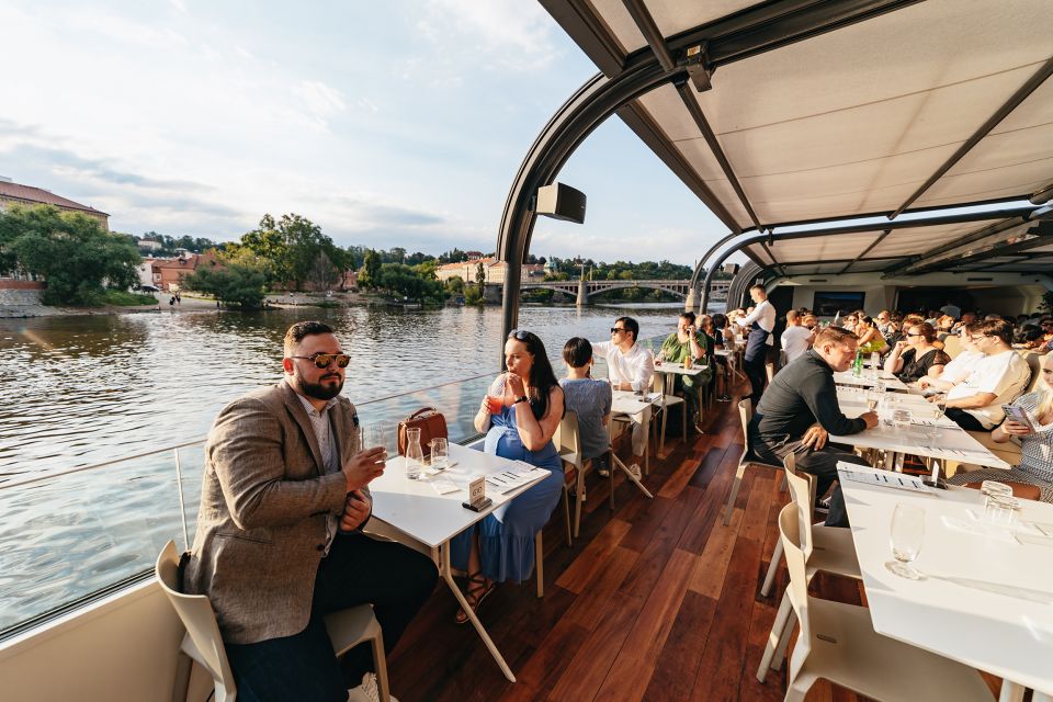 Prague: Sightseeing Dinner Cruise on Open-Top Glass Boat - Price and value: what $93 buys, and what costs extra