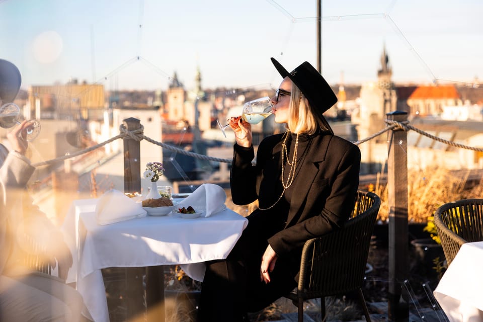 Prague: Sky Bar Aperitivo Menu with Drink & Panoramic Views - What a Typical Hour Feels Like on the Rooftop