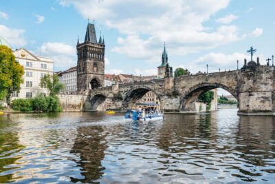 Prague: Swimming Beer Bike on A Cycle Boat - Following the river route: U Bukanýra to Dvořákovo nábř.