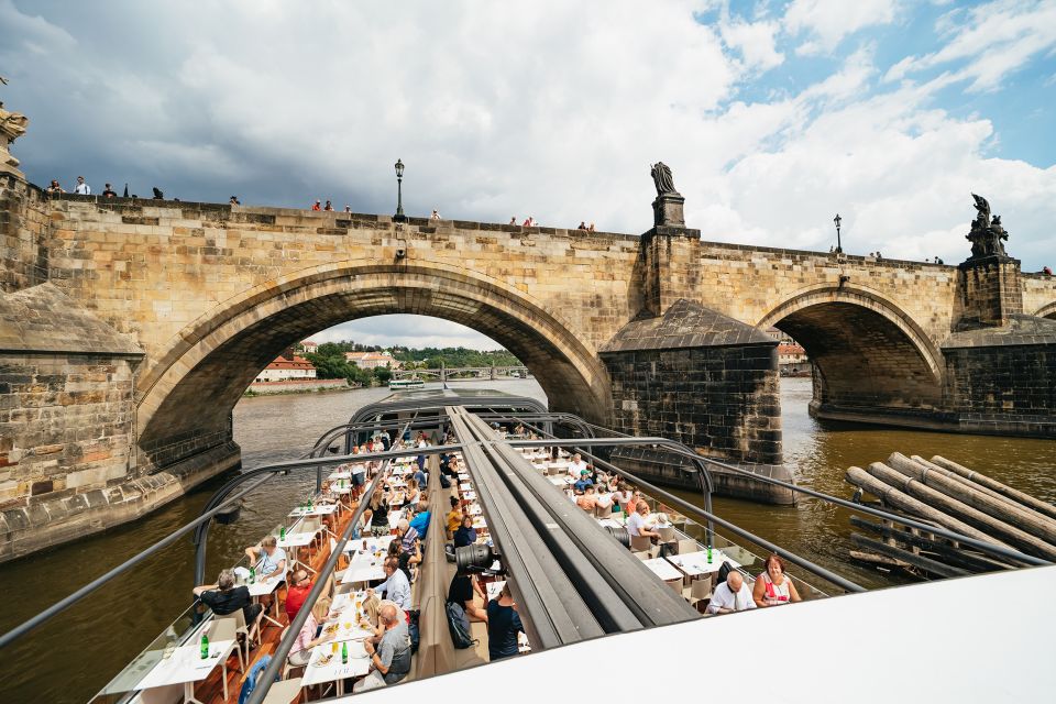 Prague: Vltava River Lunch Cruise in an Open-Top Glass Boat - Live Accordion Music: The Best Reason to Stay Seated