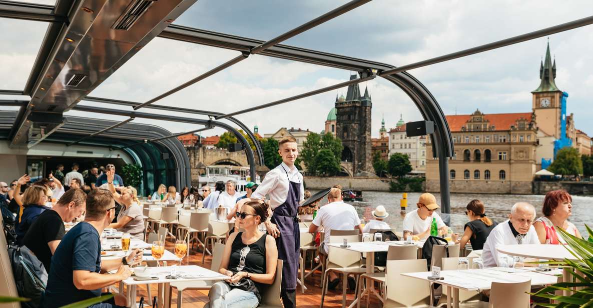 Prague: Vltava River Lunch Cruise in an Open-Top Glass Boat - The Sights You Pass: Charles Bridge, Prague Castle, and a Riverfront Tour in Motion